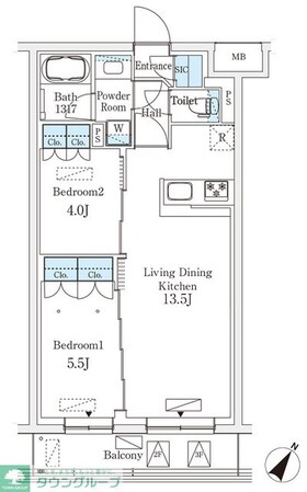 参宮橋ビューアパートメントの物件間取画像